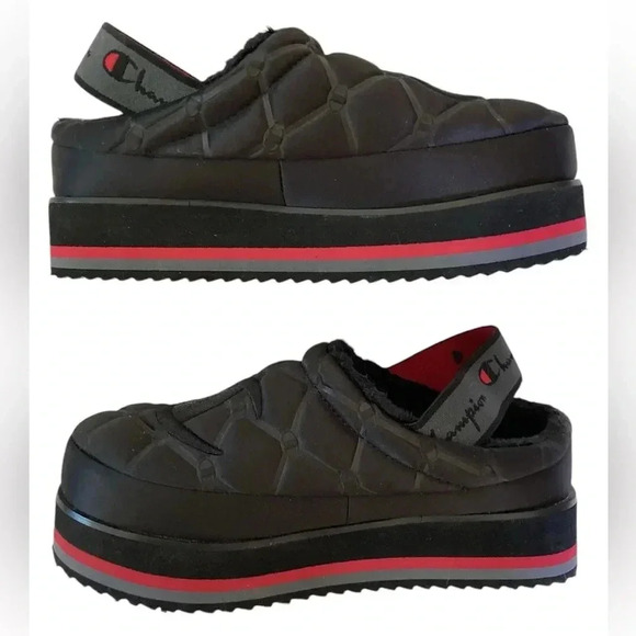 Champion Shoes - CHAMPION WOMEN'S HOT STUFF PLATFORM SLING BACK SLIPPERS SIZE 8W